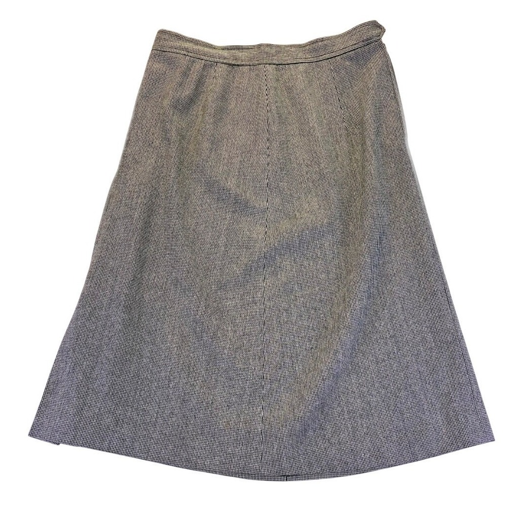 Evan-Picone Vintage Houndstooth A-Line Skirt 1970's 80's Size S Dark Academia
